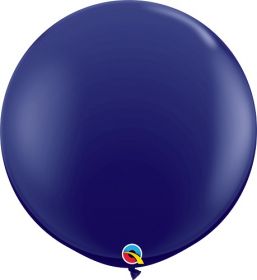 36 inch Qualatex Navy Latex Balloons - 2 count