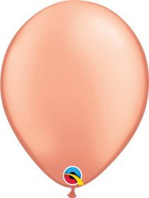 11 inch Qualatex Rose Gold Latex Balloons - 100 count