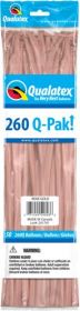 260Q Qualatex Q-Pak Rose Gold Latex Balloons - 50 count