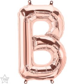 16 inch Rose Gold Letter B Foil Mylar Balloon