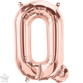 16 inch Rose Gold Letter Q Foil Mylar Balloon