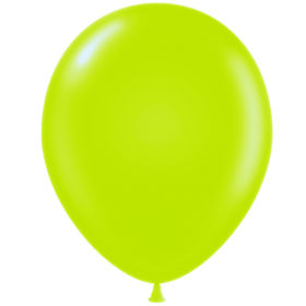 17 inch Tuf-Tex Lime Green Latex Balloons - 50 count