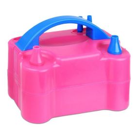 Electric 2 Nozzle Balloon Inflator - Pink 600 watt