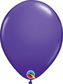 16 inch Qualatex Purple Violet Latex Balloons - 50 count