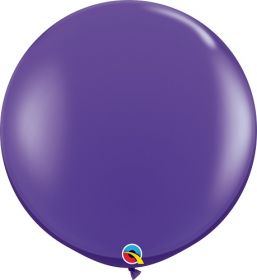 36 inch Qualatex Purple Violet Latex Balloons - 2 count