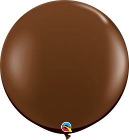 36 inch Qualatex Chocolate Brown Latex Balloons - 2 count