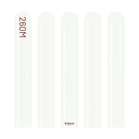 260M Kalisan Standard White Latex Balloons - 100ct