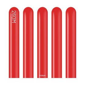 260M Kalisan Standard Red Latex Balloons - 100CT