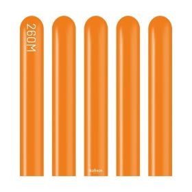 260M Kalisan Standard Orange Latex Balloons - 100CT