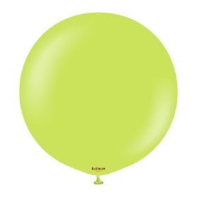 24 inch Kalisan Standard Lime Green Latex Balloons - 2 CT