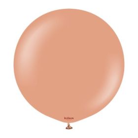 24 inch Kalisan Clay Pink Latex Balloons - 2CT