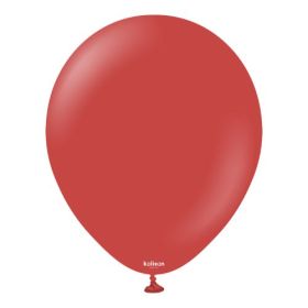 12 inch Kalisan Deep Red Latex Balloons - 100ct