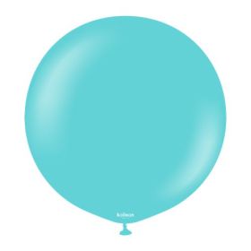 24 inch Kalisan Standard Aqua Latex Balloons - 2 CT