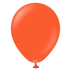 18 inch Kalisan Standard Flame Orange Latex Balloons - 25 CT