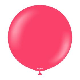 24 inch Kalisan Standard Magenta Pink Latex Balloons - 2 CT