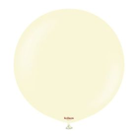 24 Inch Kalisan Macaron Pale Yellow Latex Balloons - 2CT