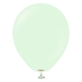 12 Inch Kalisan Macaron Pale Green Latex Balloons - 100CT