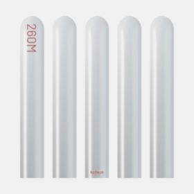 260 Kalisan Opaque Satin Snow White Latex Balloons - 100 CT