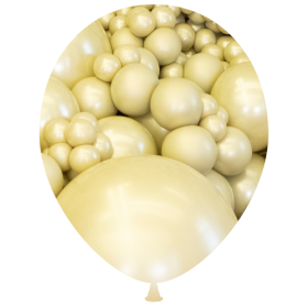 12 inch Kalisan Aura Antique Gold Latex Balloons - 50 CT | Balloons Direct