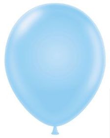 24 inch Tuf-Tex Baby Blue Latex Balloons - 3 CT