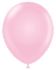 24 inch Tuf-Tex Baby Pink Latex Balloons - 25 count