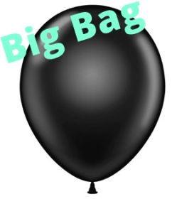 5 inch TUFTEX Black Latex Balloons - Big Bag 250 count