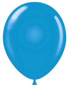24 inch Tuf-Tex Standard Blue Latex Balloons - 3 CT