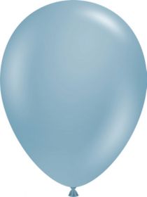 17 inch Tuf-Tex Blue Slate Latex Balloons - 50 count