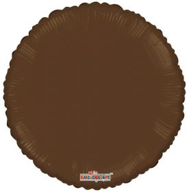 18 inch Brown Circle Foil Balloons