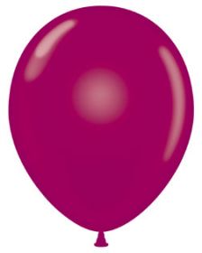 11 inch Tuf-Tex Crystal Burgundy Latex Balloons - 100 count
