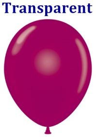 17 inch Tuf-Tex Crystal Burgundy Latex Balloons - 50 count