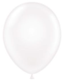 17 inch Tuf-Tex Crystal Clear Latex Balloons - 50 count