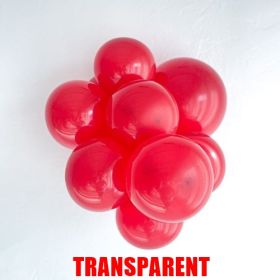 24 inch TUFTEX Crystal Red Latex Balloons - 3 CT