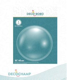 18 inch Decochamp Clear DecoBobo Bubble Balloon - 1 pk