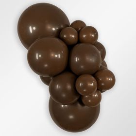 11 inch Sempertex Deluxe Chocolate Latex Balloons - 100 CT