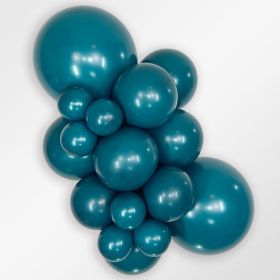 11 inch Sempertex Deluxe Deep Teal Latex Balloons - 100 CT