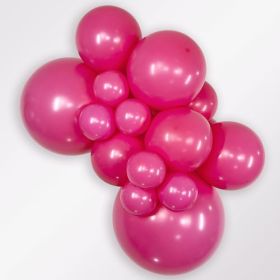 11 inch Sempertex Deluxe Fuchsia Latex Balloons - 100 CT