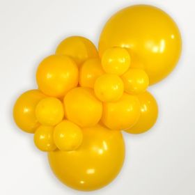 11 inch Sempertex Deluxe Honey Yellow Latex Balloons - 100 CT