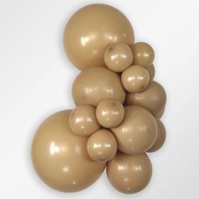 11 inch Sempertex Deluxe Latte Latex Balloons - 100 CT