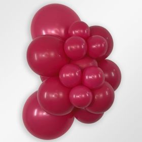 11 inch Sempertex Deluxe Raspberry Latex Balloons - 100 CT
