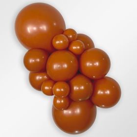 11 inch Sempertex Deluxe Sunset Orange Latex Balloons - 100 CT