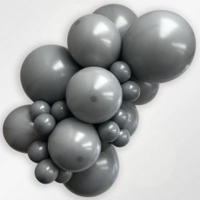 24 inch Sempertex Deluxe Urban Grey Latex Balloons - 3 CT
