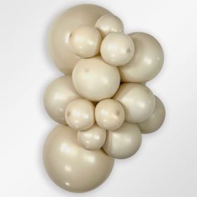 11 inch Sempertex Deluxe White Sand Latex Balloons - 100 CT