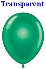 24 inch Tuf-Tex Crystal Emerald Green Latex Balloons - 3 CT
