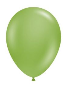 11 inch Tuf-Tex Fiona Green Latex Balloons - 100 count