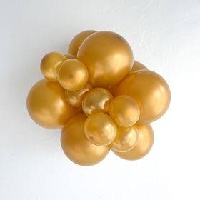 36 inch TUFTEX Metallic Gold Latex Balloons - 2 CT