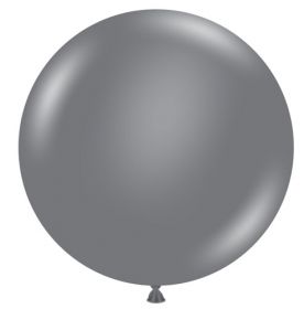 36 inch Tuf-Tex Gray Smoke Latex Balloon