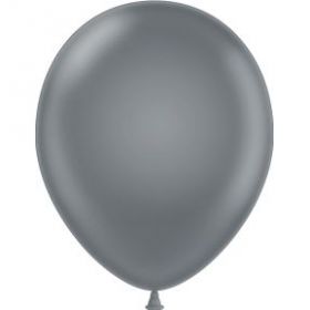 11 inch Tuf-Tex Gray Smoke Latex Balloons - 100 count