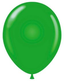 9 inch Standard Green Tuf-Tex Latex Balloons - 100 count