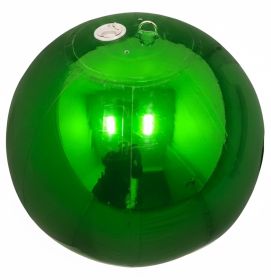 6 foot Dark Green Shiny Chrome Ball